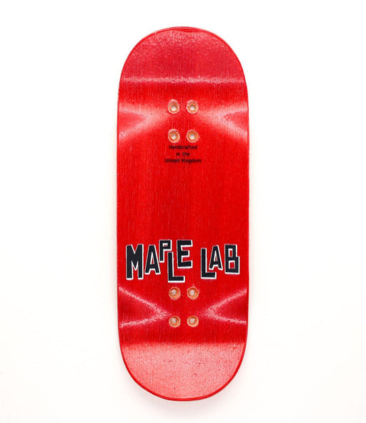 Maple Lab abstract red deck 35mm - Caramel Fingerboards - Fingerboard store