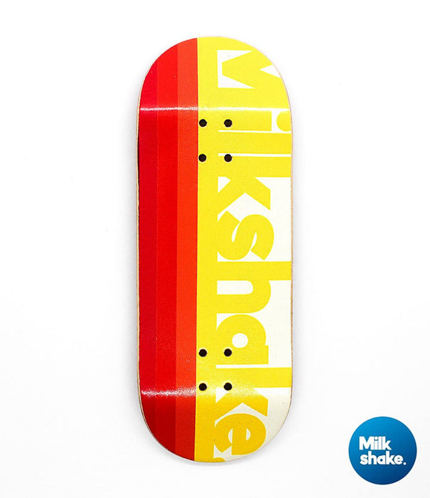 Milkshake sanset logo fingerboard deck 34mm - Caramel Fingerboards - Fingerboard store