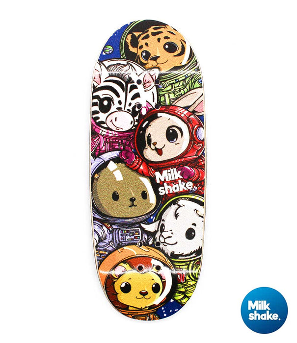 Milkshake space pals V.2 fingerboard deck 34mm - Caramel Fingerboards - Fingerboard store