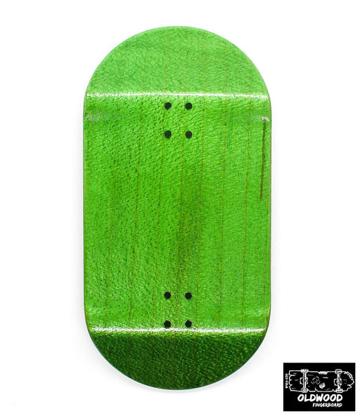 Oldwood x Caramel green fingerboard deck 50mm - Caramel Fingerboards - Fingerboard store