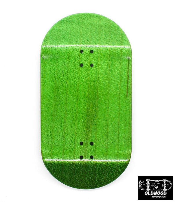 Oldwood x Caramel green fingerboard deck 50mm - Caramel Fingerboards - Fingerboard store