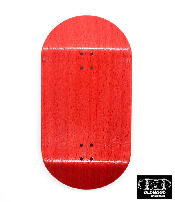 Oldwood x Caramel red fingerboard deck 50mm - Caramel Fingerboards - Fingerboard store