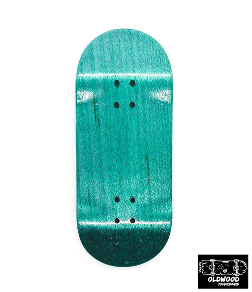 Oldwood x Caramel turquoise mini deck 34mm - Caramel Fingerboards - Fingerboard store