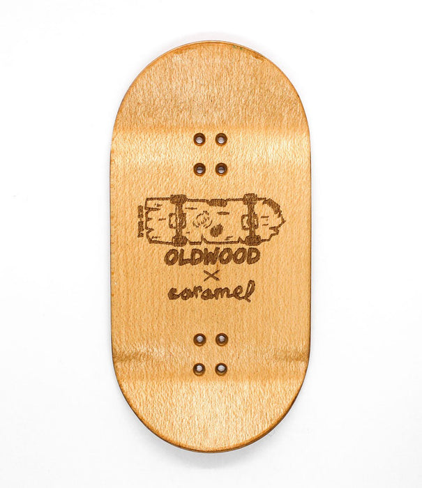 Oldwood x Caramel wood fingerboard deck 50mm - Caramel Fingerboards - Fingerboard store