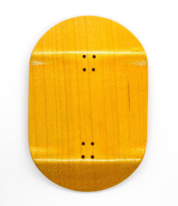 Oldwood x Caramel yellow fingerboard deck 70mm - Caramel Fingerboards - Fingerboard store