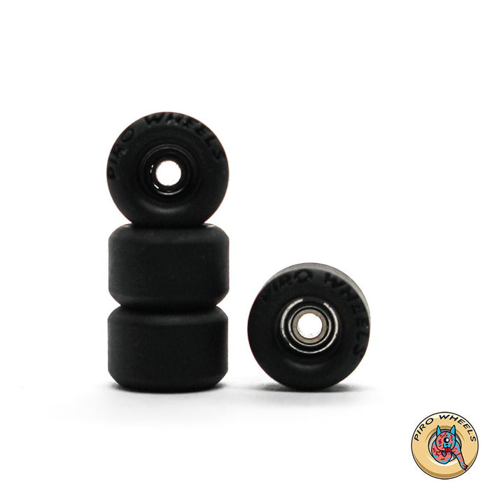 Piro black performance comp fingerboard wheels 7.5mm - Caramel Fingerboards - Fingerboard store