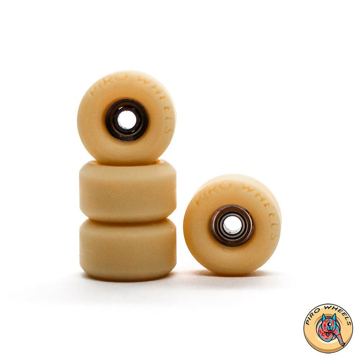 Piro tan performance fingerboard wheels 8mm - Caramel Fingerboards - Fingerboard store