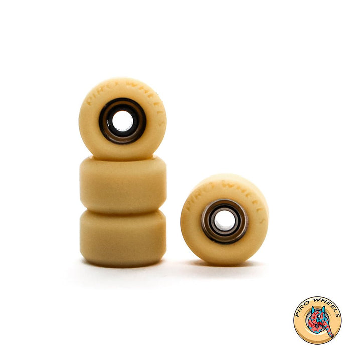 Piro tan performance mini fingerboard wheels 6.5mm - Caramel Fingerboards - Fingerboard store