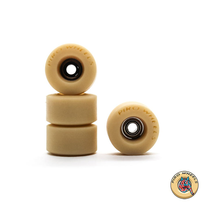 Piro tan tablet shape fingerboard wheels 8mm - Caramel Fingerboards - Fingerboard store