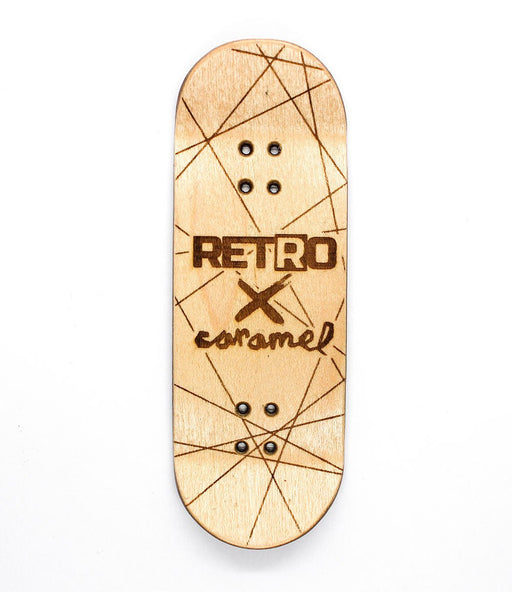 Retro x Caramel match fingerboard deck 33.5mm - Caramel Fingerboards - Fingerboard store