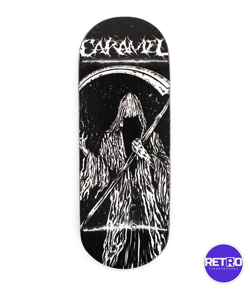 Retro x Caramel scythe fingerboard deck 33.5mm - Caramel Fingerboards - Fingerboard store