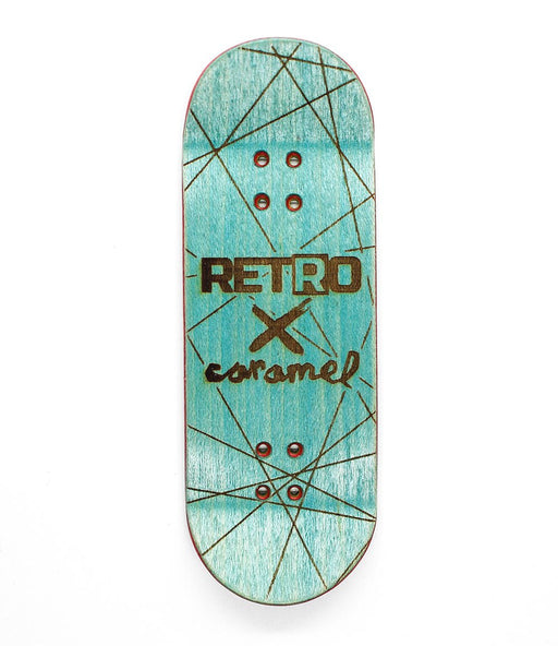 Retro x Caramel ugly face fingerboard deck 33.5mm - Caramel Fingerboards - Fingerboard store