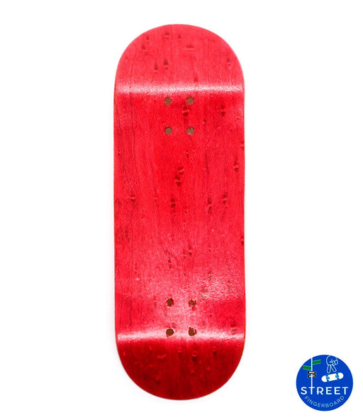 Street Fb red blank deck 33mm - Caramel Fingerboards - Fingerboard store