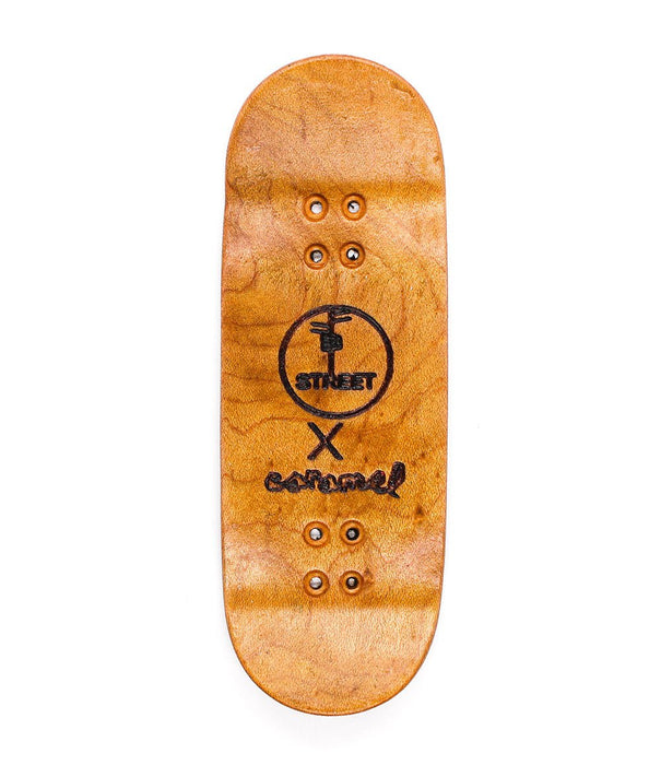 Street Fb x Caramel Black flag deck 33mm - Caramel Fingerboards - Fingerboard store