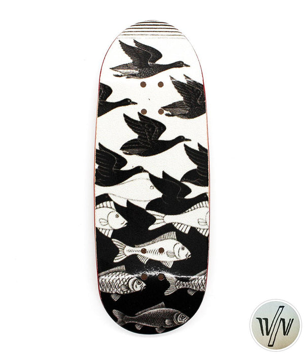 Von Zehos geese and fish fingerboard deck 35mm - Caramel Fingerboards - Fingerboard store