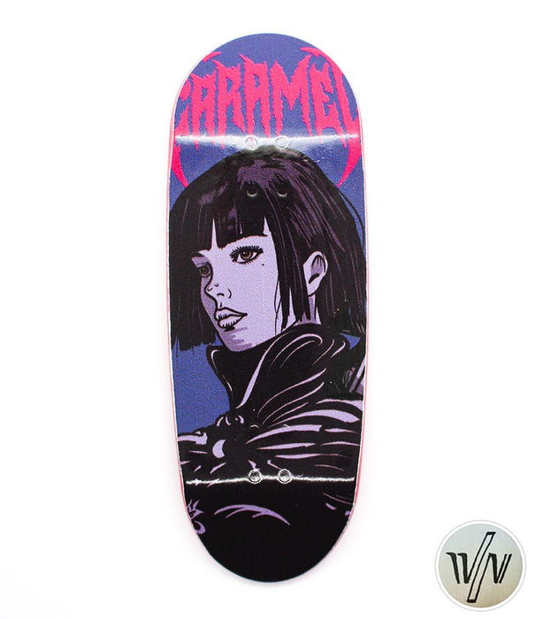 Von Zehos girl fingerboard deck 35mm - Caramel Fingerboards - Fingerboard store