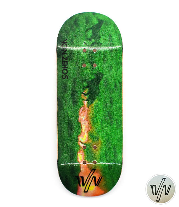 Von Zehos horses in the field fingerboard deck 34mm - Caramel Fingerboards - Fingerboard store