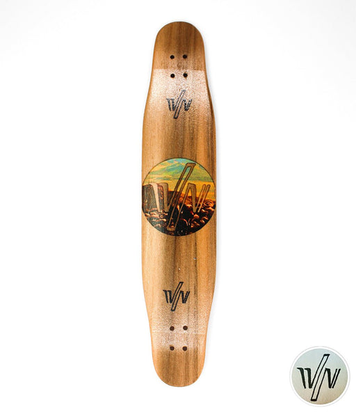 Von Zehos horses longboard deck 29mm - Caramel Fingerboards - Fingerboard store