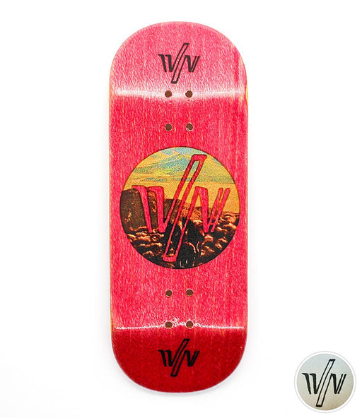 Von Zehos pink horses fingerboard deck 35mm - Caramel Fingerboards - Fingerboard store