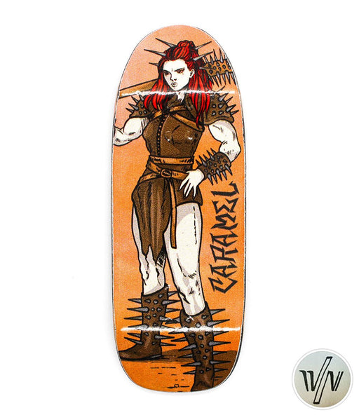 Von Zehos warrior woman fingerboard deck 34mm - Caramel Fingerboards - Fingerboard store