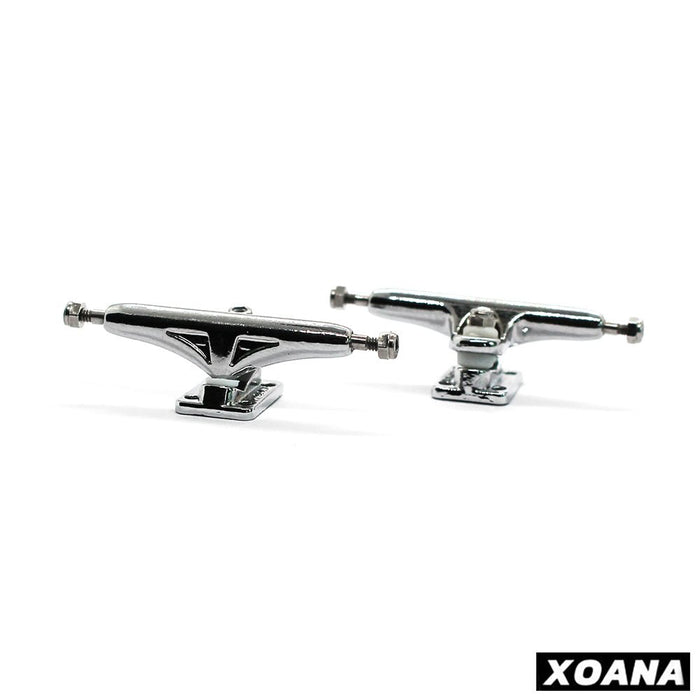 Xoana silver/silver fingerboard trucks 33mm - Caramel Fingerboards - Fingerboard store