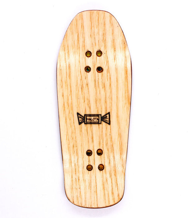 Growing old school Malota deck - CARAMEL FINGERBOARDS