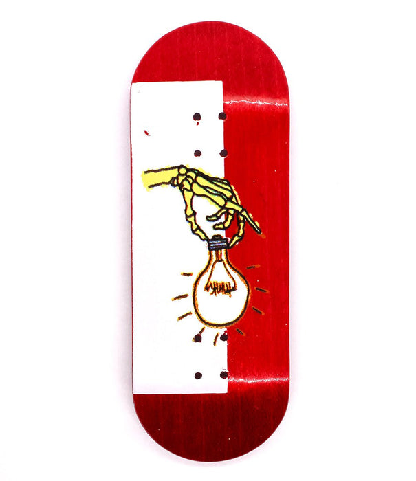 Light Red Wolf deck 32.5mm - CARAMEL FINGERBOARDS