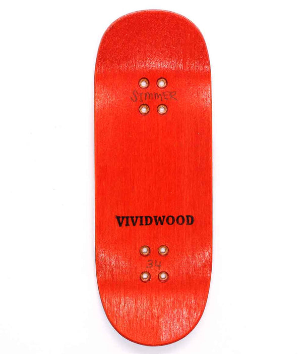 Splat Vividwood deck 34mm - CARAMEL FINGERBOARDS